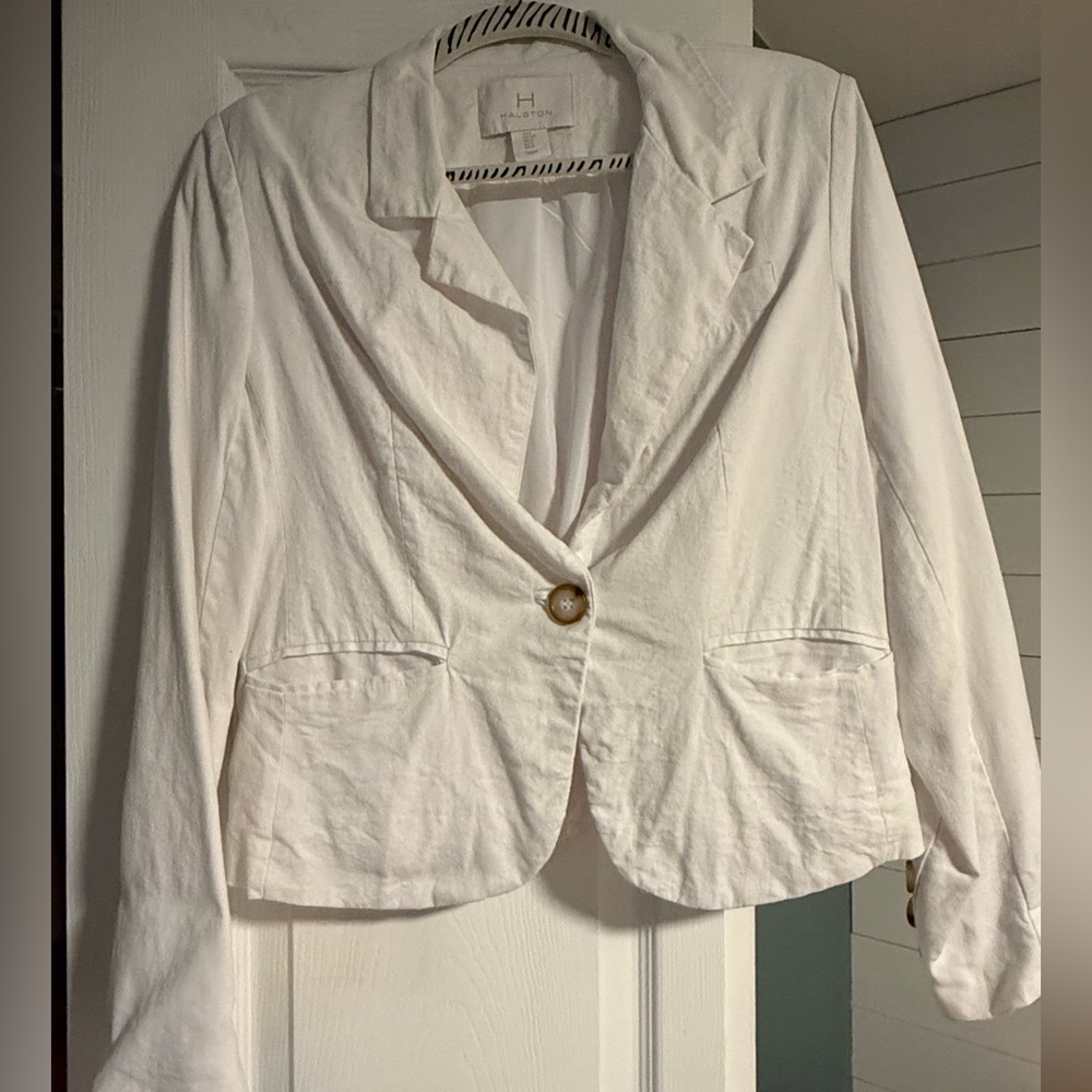 Halston Heritage Cream Blazer